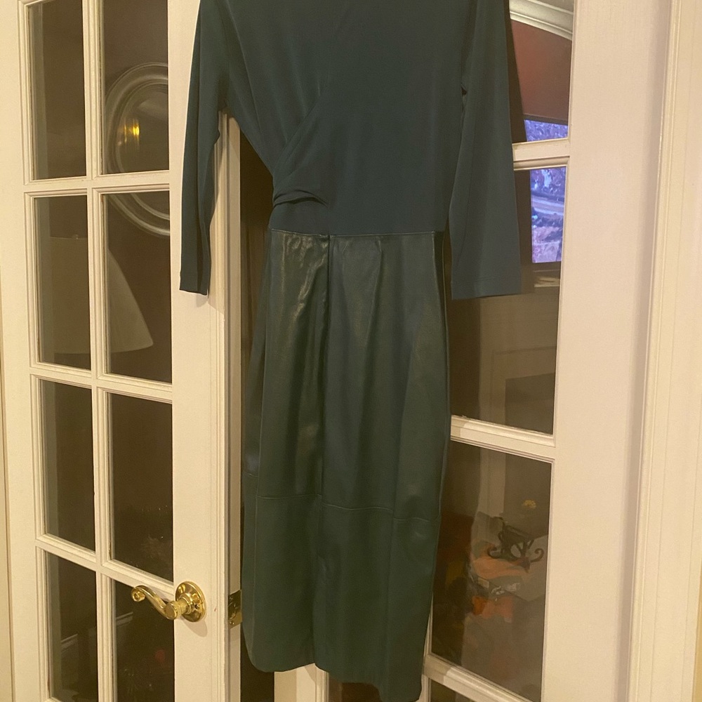 Faux Leather Dress